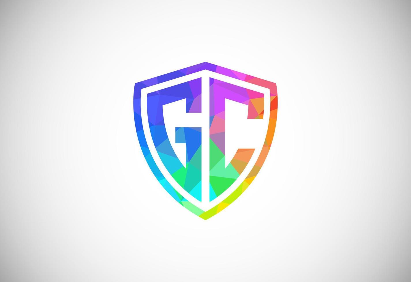 Brief G c niedrig poly Logo Design Vektor Vorlage. Grafik Alphabet Symbol zum korporativ Geschäft Identität