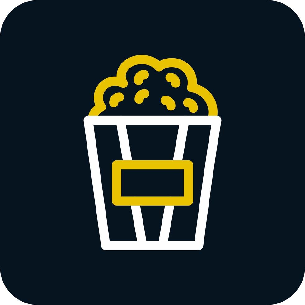 Popcorn-Vektor-Icon-Design vektor