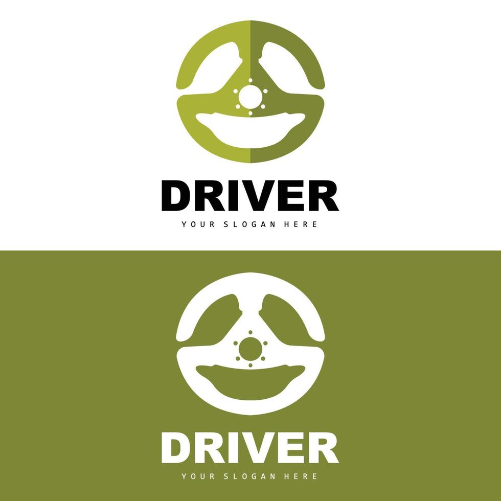 bil styrning logotyp, förare vektor, transport fordon design, reparera, underhåll, bil garage vektor