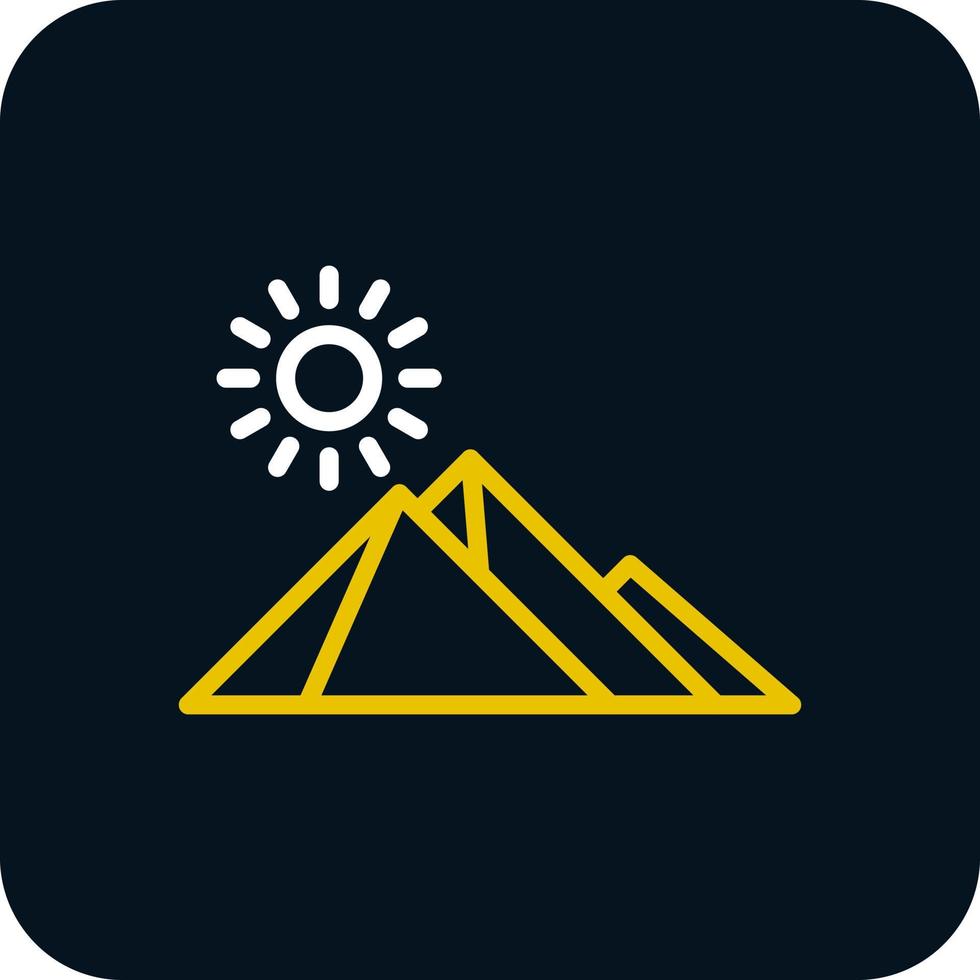 Ägypten-Pyramide-Vektor-Icon-Design vektor