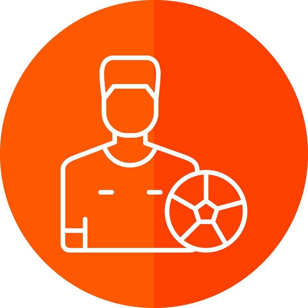 Fußballspieler-Vektor-Icon-Design vektor