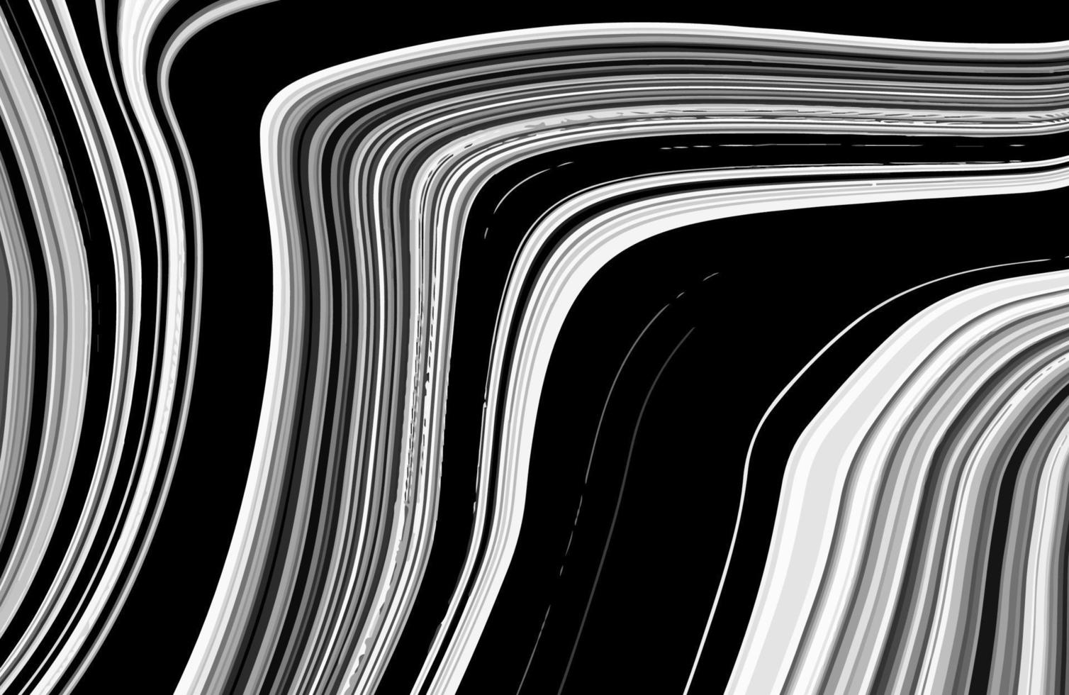 abstrakt duoton svart och grå flytande marmor textur bakgrund. vektor