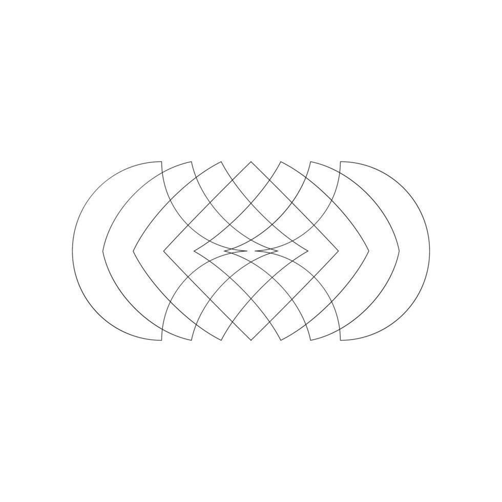 geometrisch fraktal abstrakt gestalten vektor