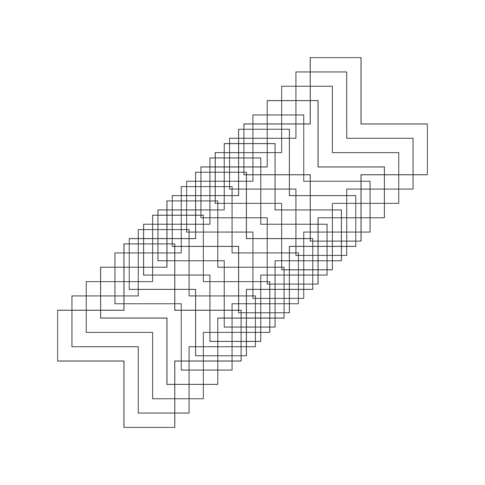 geometrisch fraktal abstrakt gestalten vektor