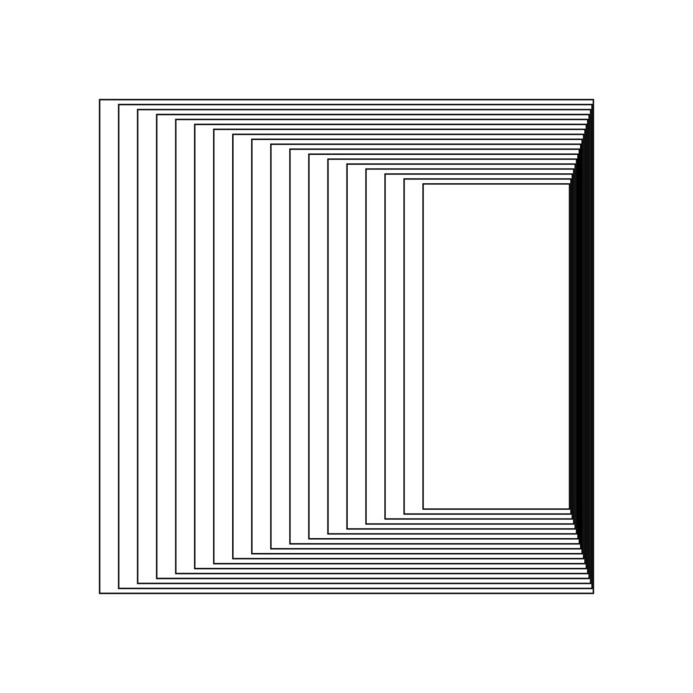 geometrisk fraktal abstrakt form vektor