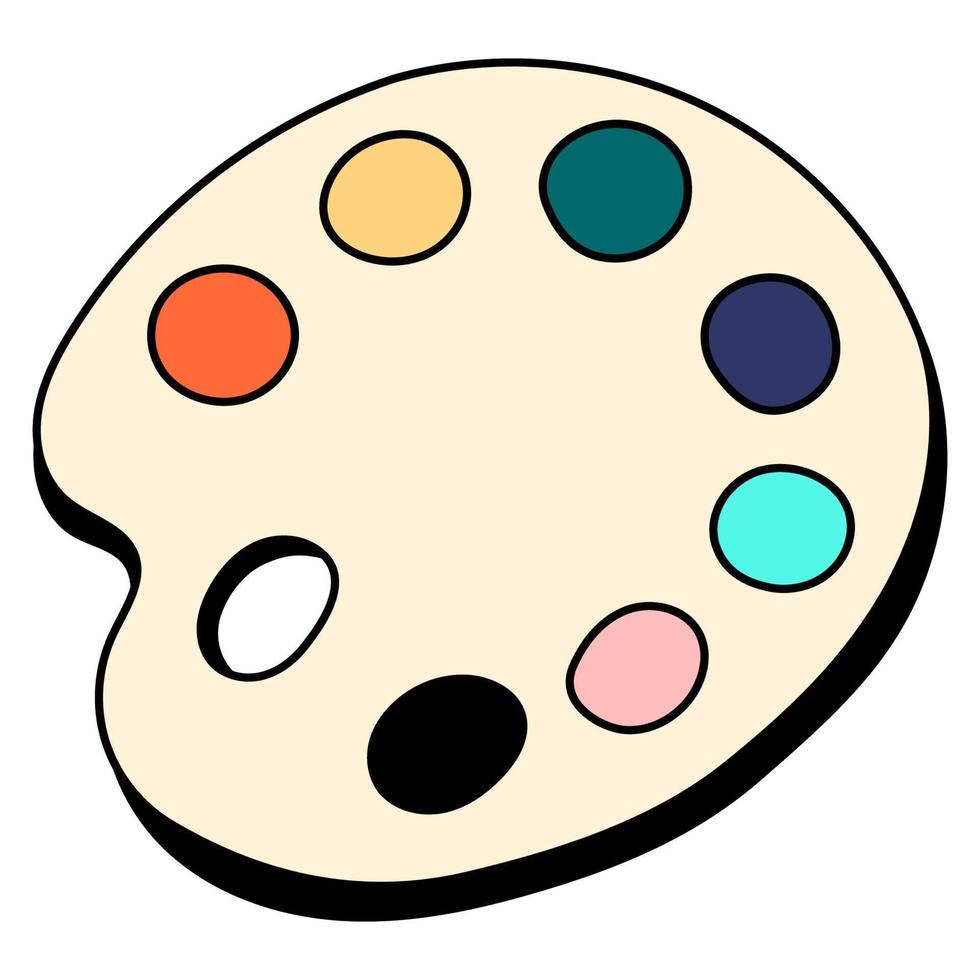 Vektor Hand gezeichnet Farbe Palette