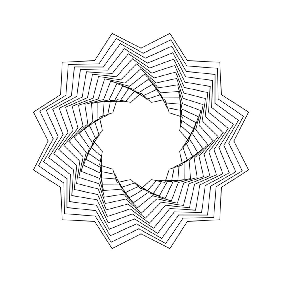 geometrisch fraktal abstrakt gestalten vektor