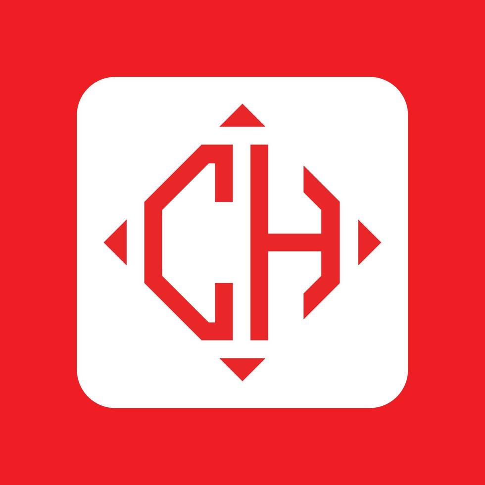 kreativ einfach Initiale Monogramm CH Logo Entwürfe. vektor