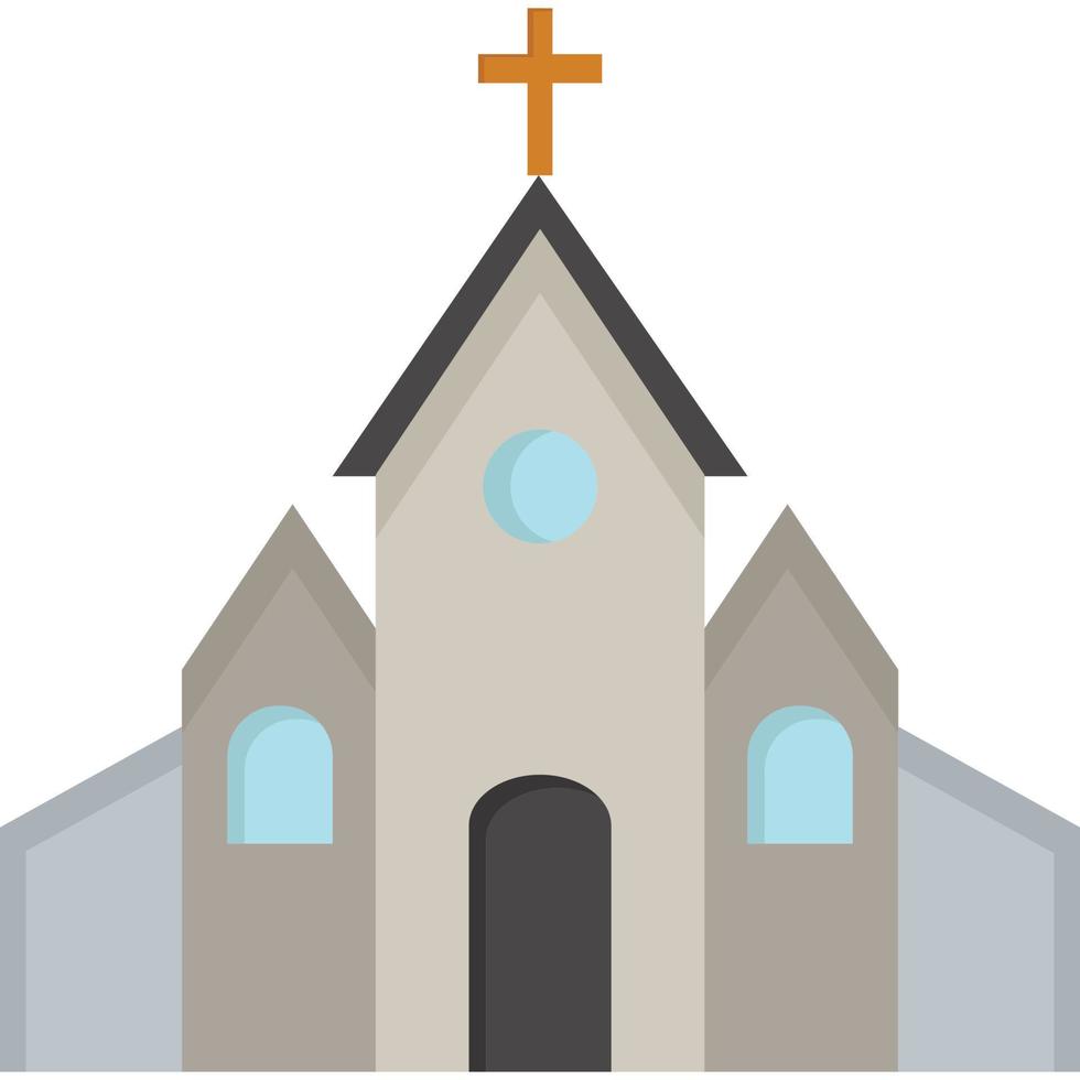 Kirche, die leicht bearbeitet oder geändert werden kann vektor