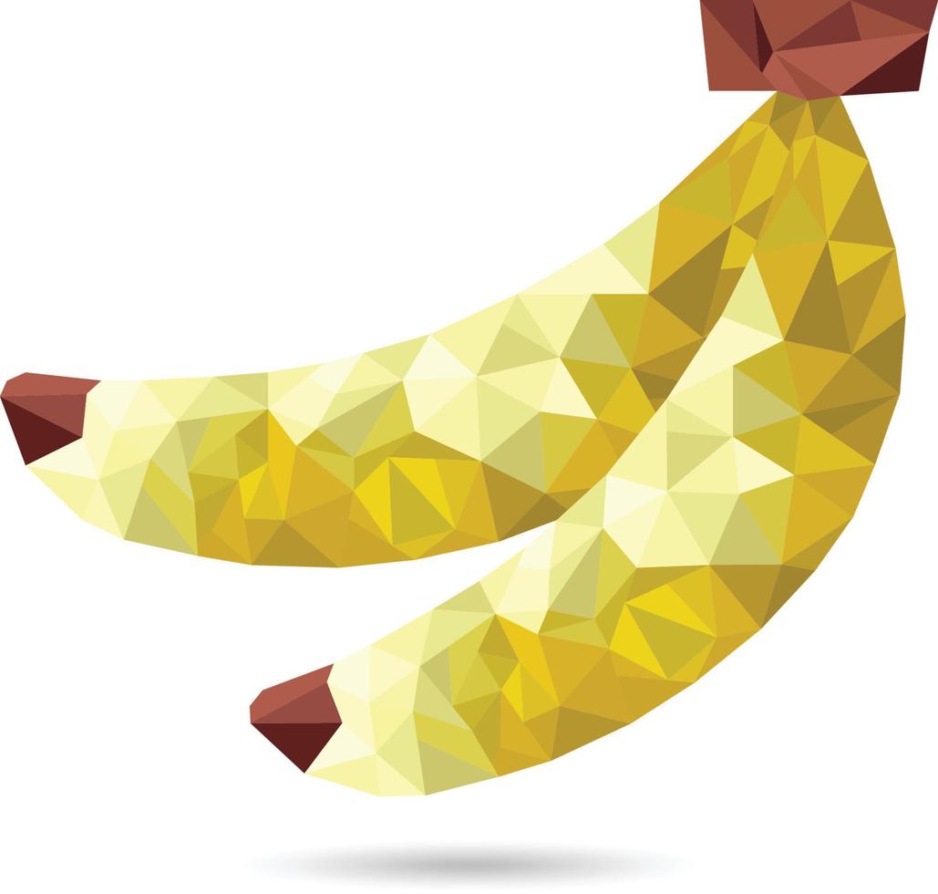 banan lowpoly illustration vektor