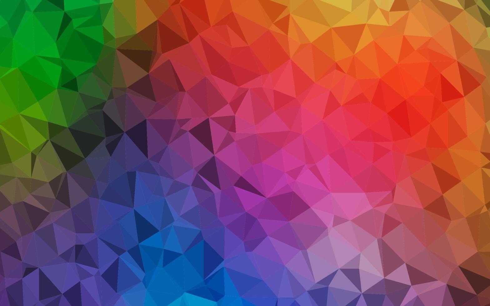helles mehrfarbiges, abstraktes polygonales Layout des Regenbogenvektors. vektor