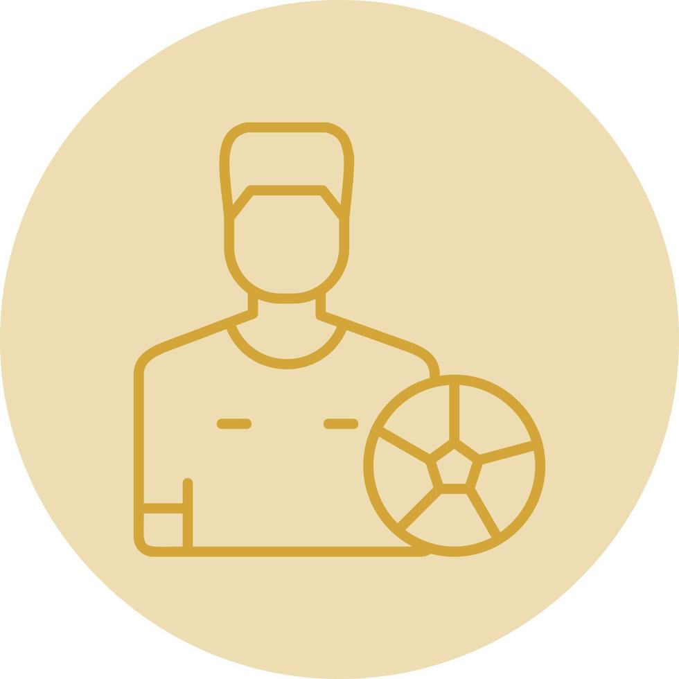 Fußballspieler-Vektor-Icon-Design vektor