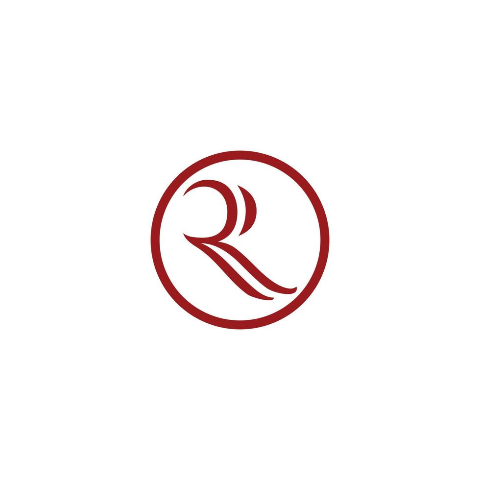 abstrakt Luxus r Brief Logo vektor