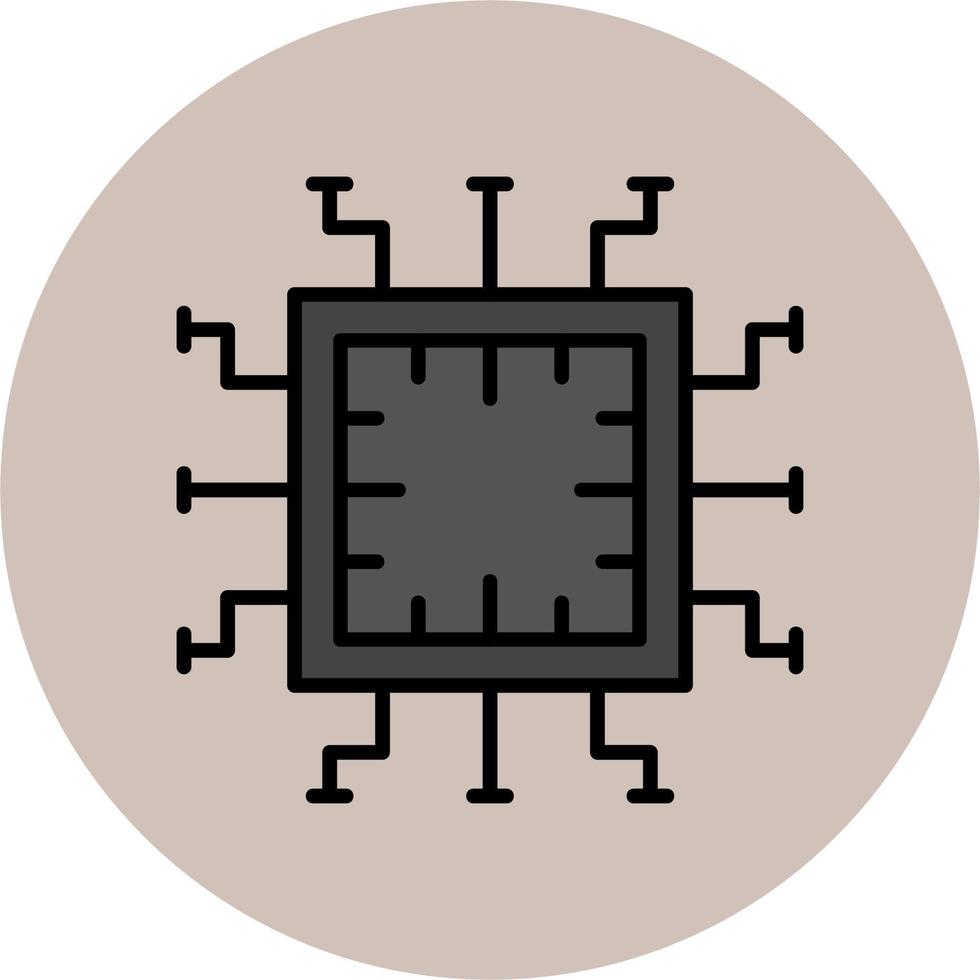 dator chip vektor ikon