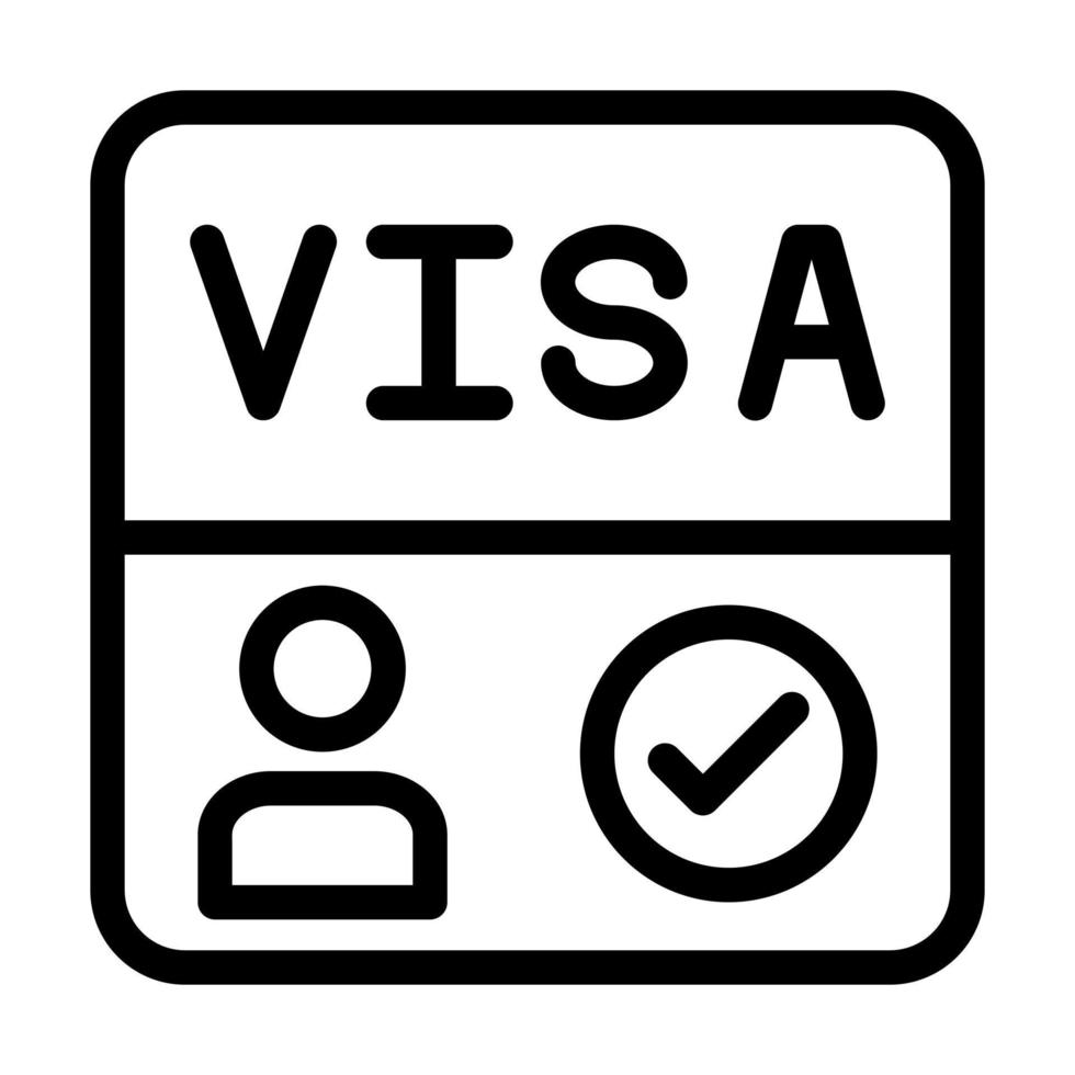 Visa-Icon-Design vektor