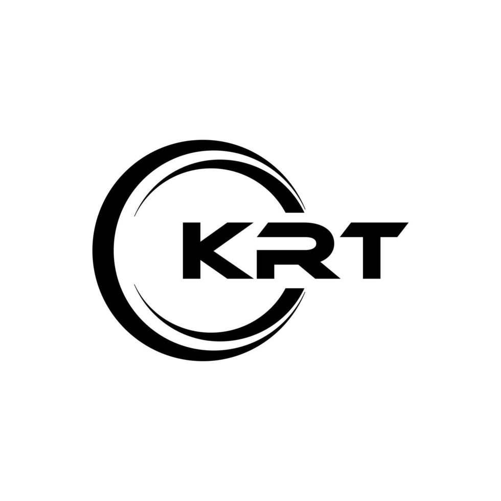 krt brev logotyp design i illustration. vektor logotyp, kalligrafi mönster för logotyp, affisch, inbjudan, etc.