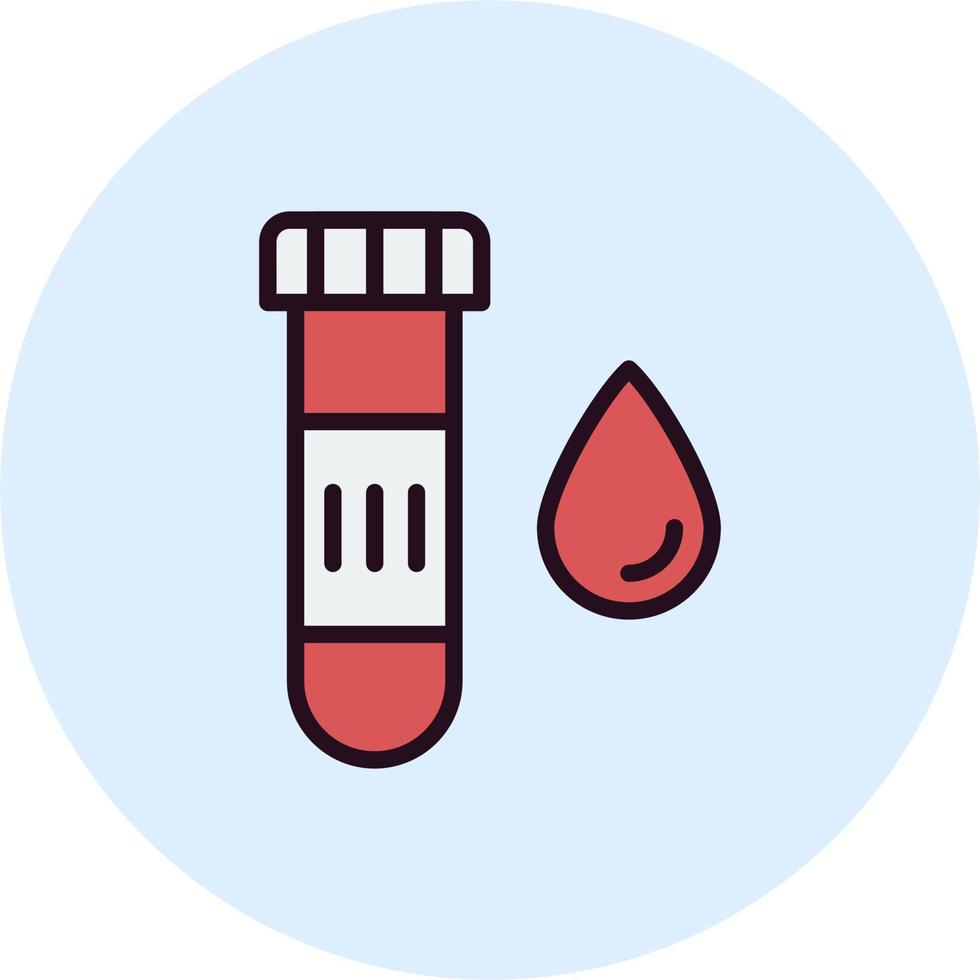 Blut Stichprobe Vektor Symbol