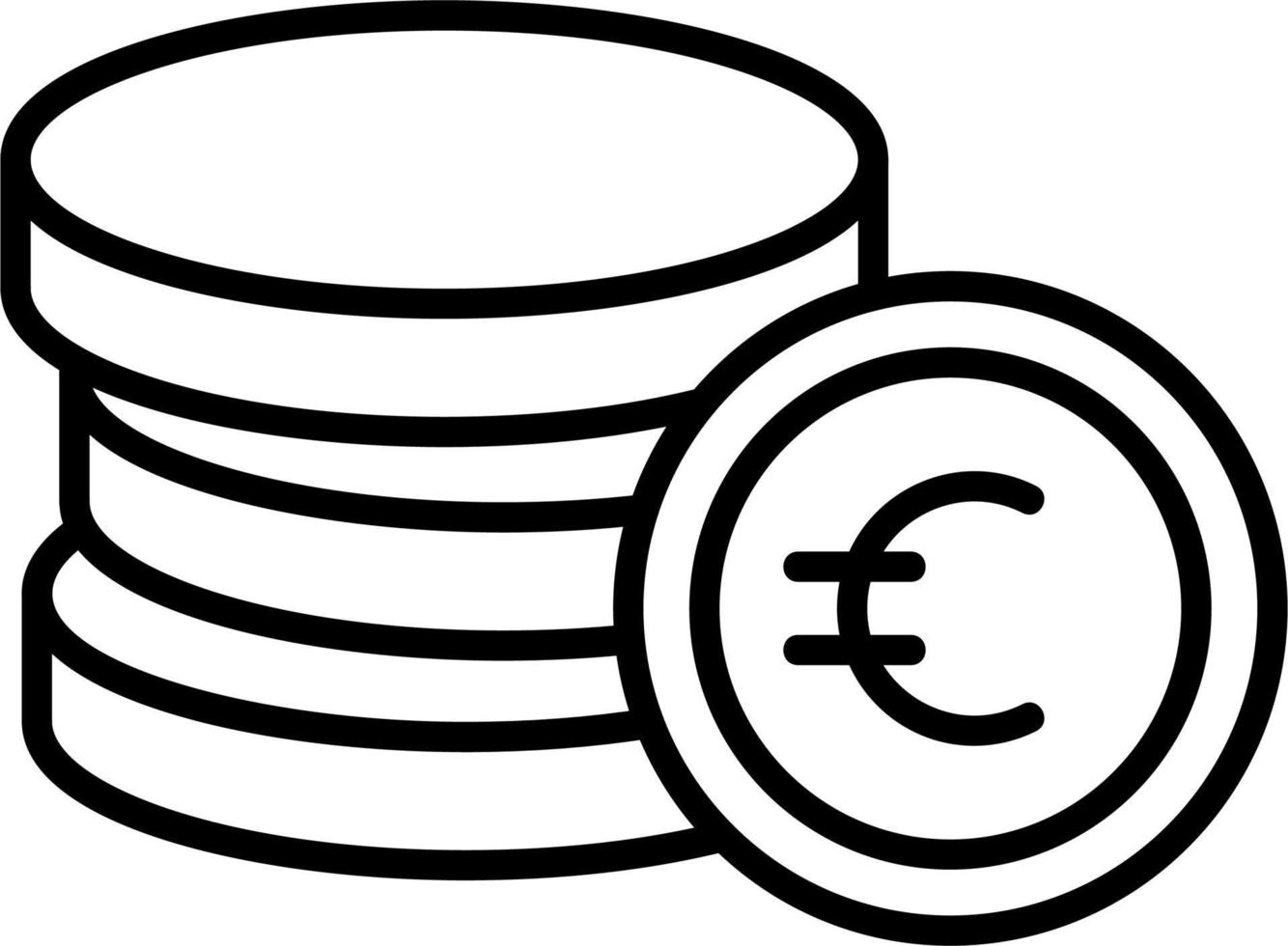 Euro-Vektor-Symbol vektor