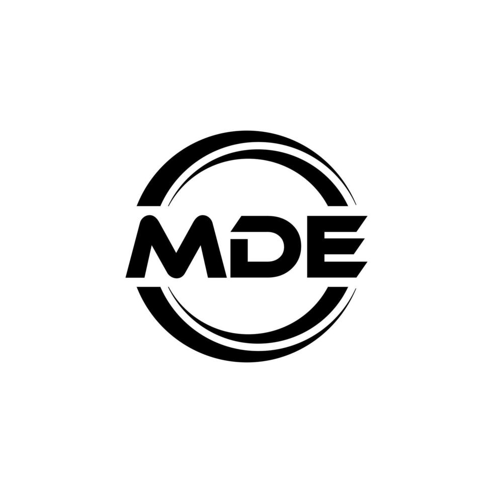 mde Brief Logo Design im Illustration. Vektor Logo, Kalligraphie Designs zum Logo, Poster, Einladung, usw.