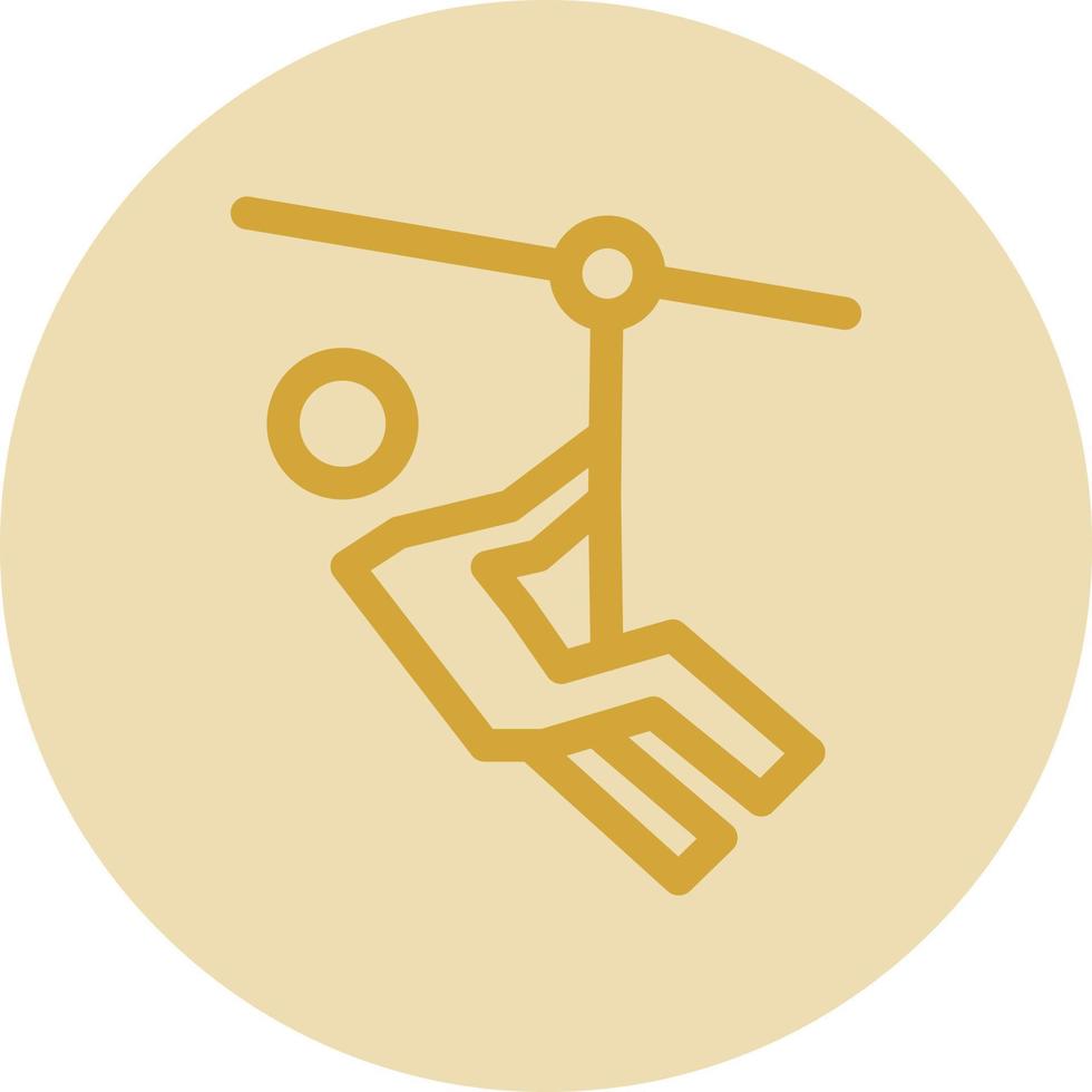 Zipline-Vektor-Icon-Design vektor