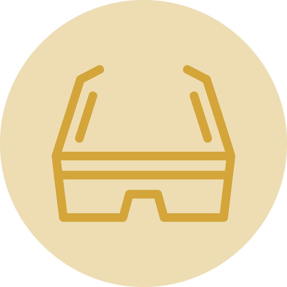 3D-Brille-Vektor-Icon-Design vektor