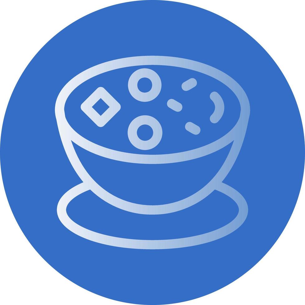 Muschelsuppe-Vektor-Icon-Design vektor