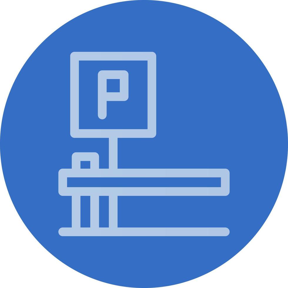 Parkplatz-Vektor-Icon-Design vektor