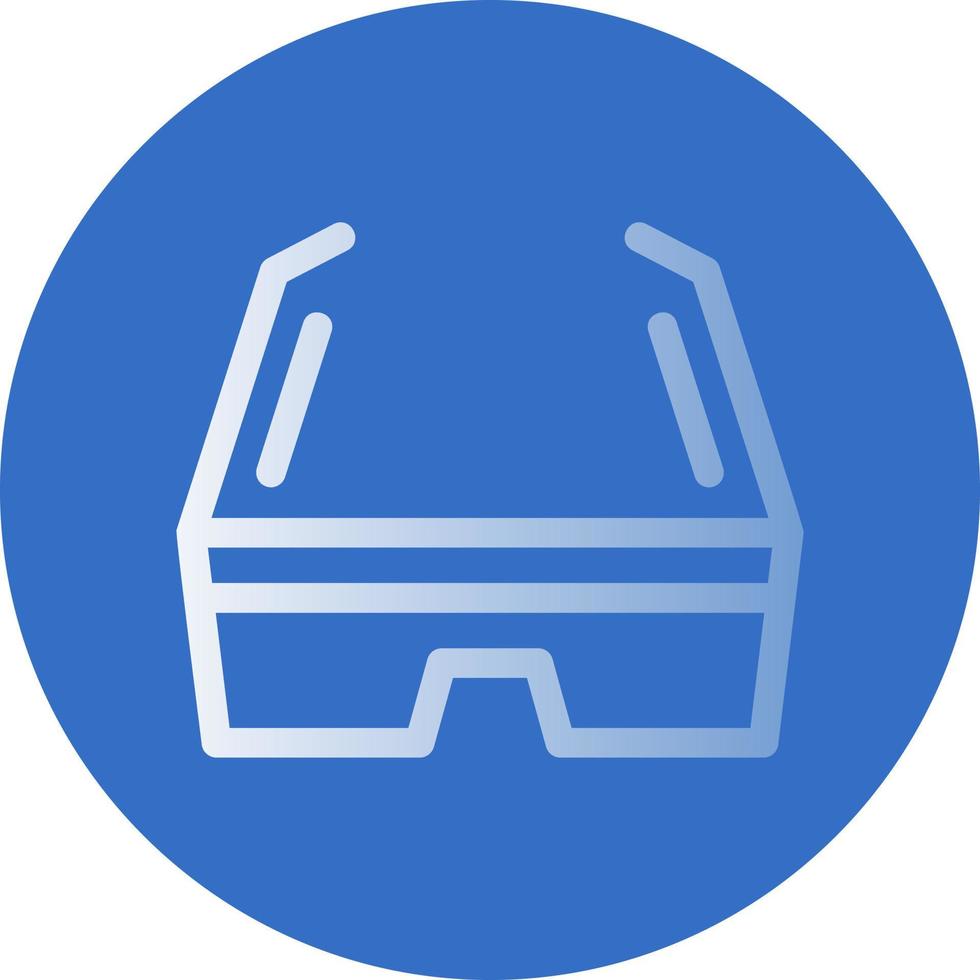 3D-Brille-Vektor-Icon-Design vektor