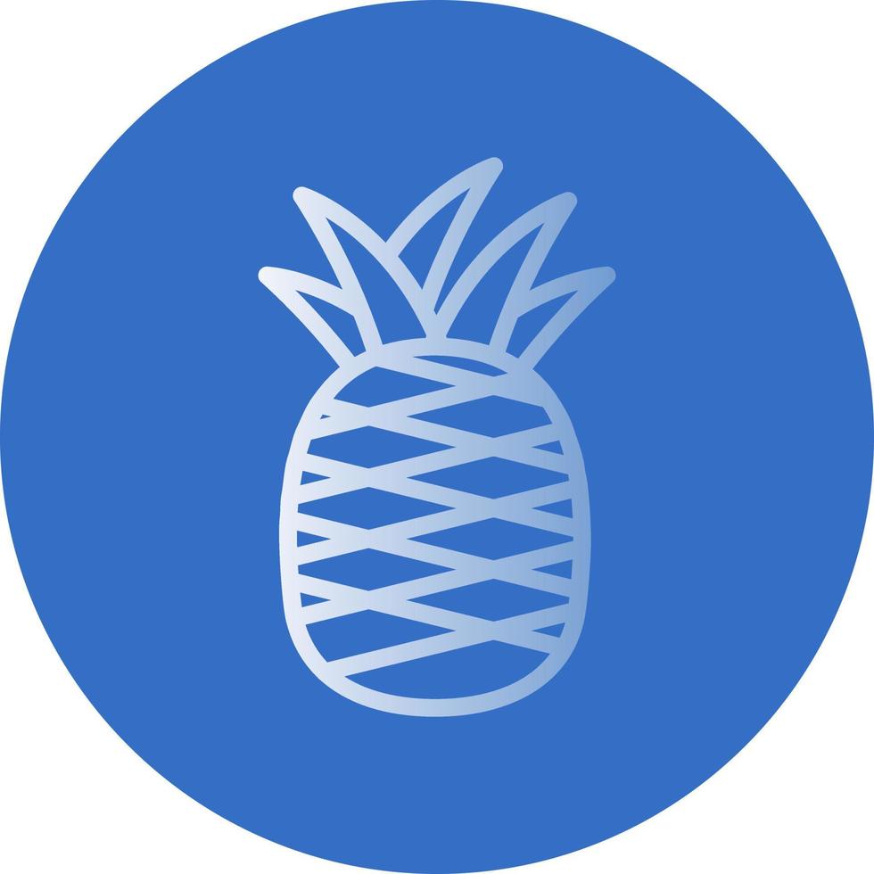 Ananas-Vektor-Icon-Design vektor