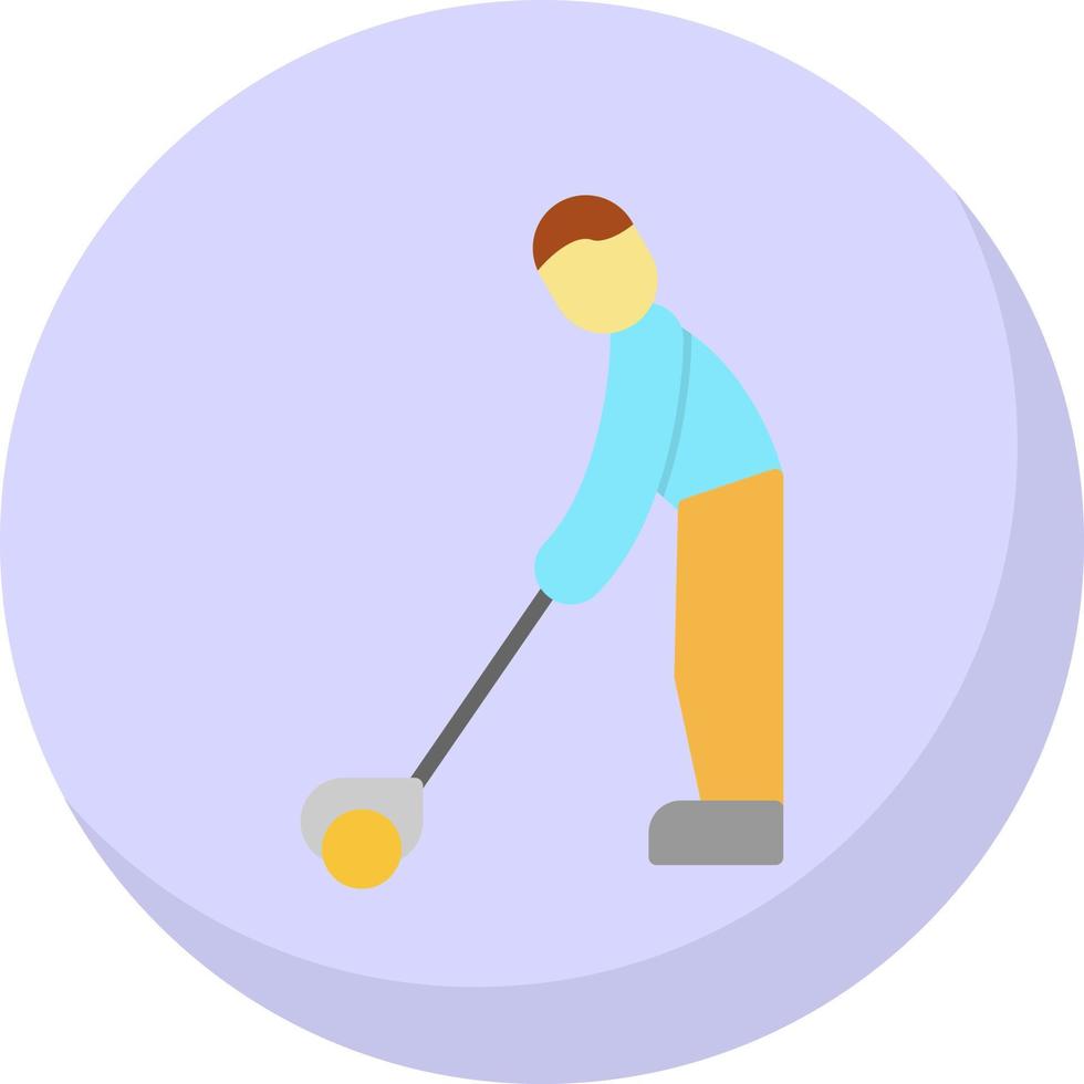 Golfspieler-Vektor-Icon-Design vektor