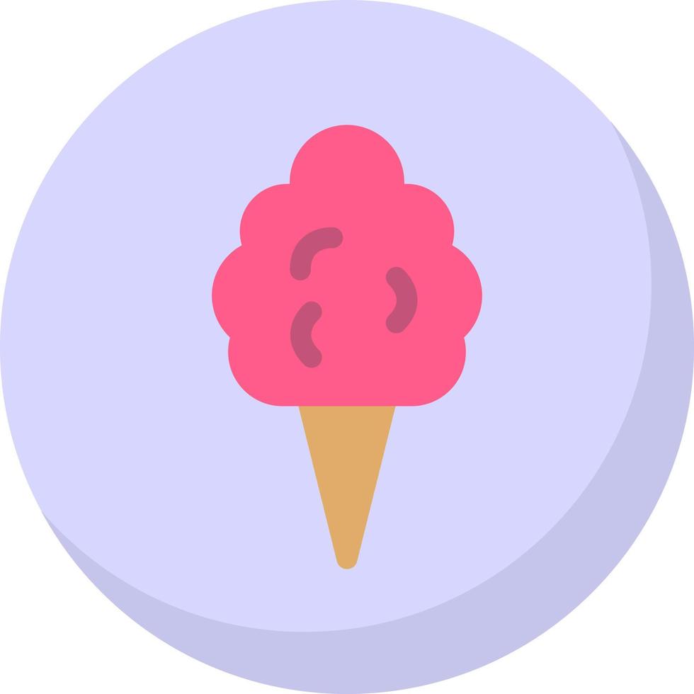 Zuckerwatte-Vektor-Icon-Design vektor