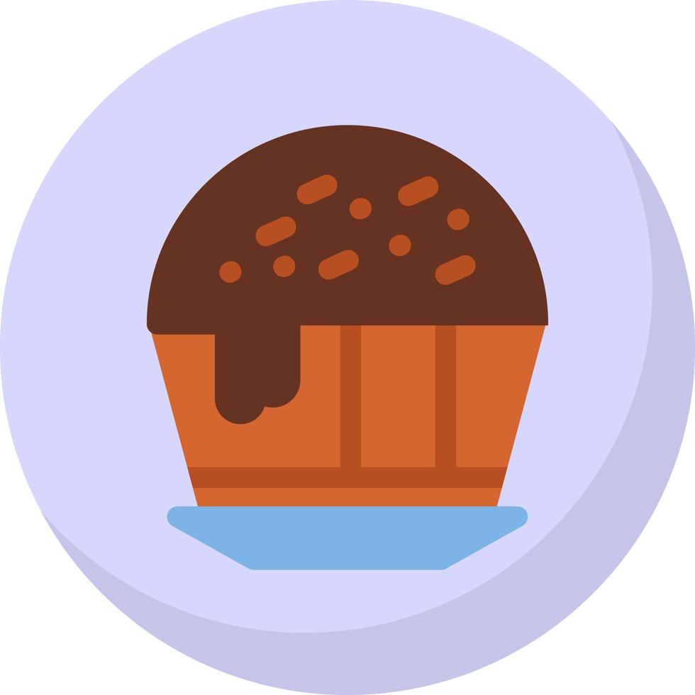 choklad muffin vektor ikon design