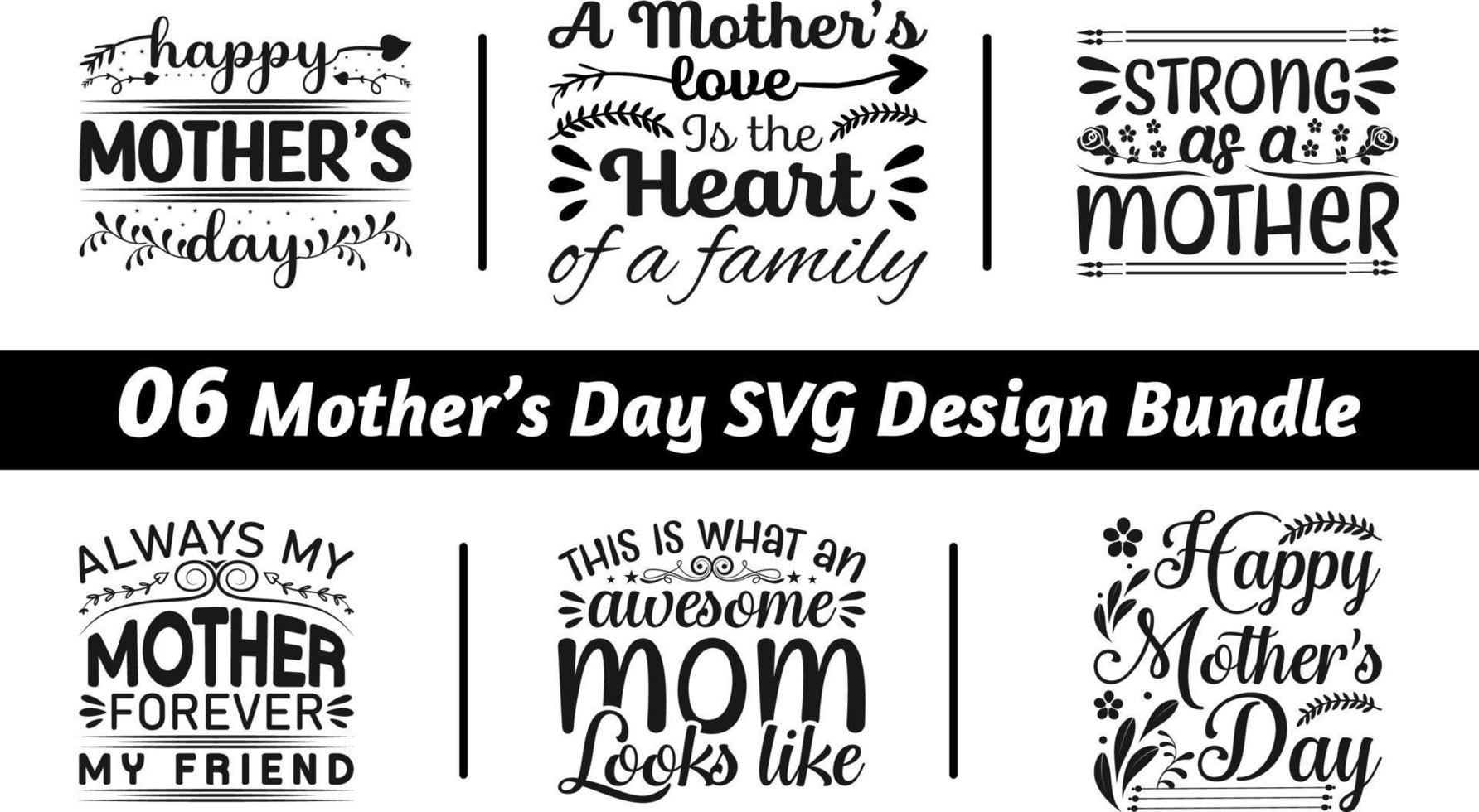 mors dag svg design bunt för skriva ut på t-shirts, skjortor, påsar, kepsar, muggar, och kuddar. vektor