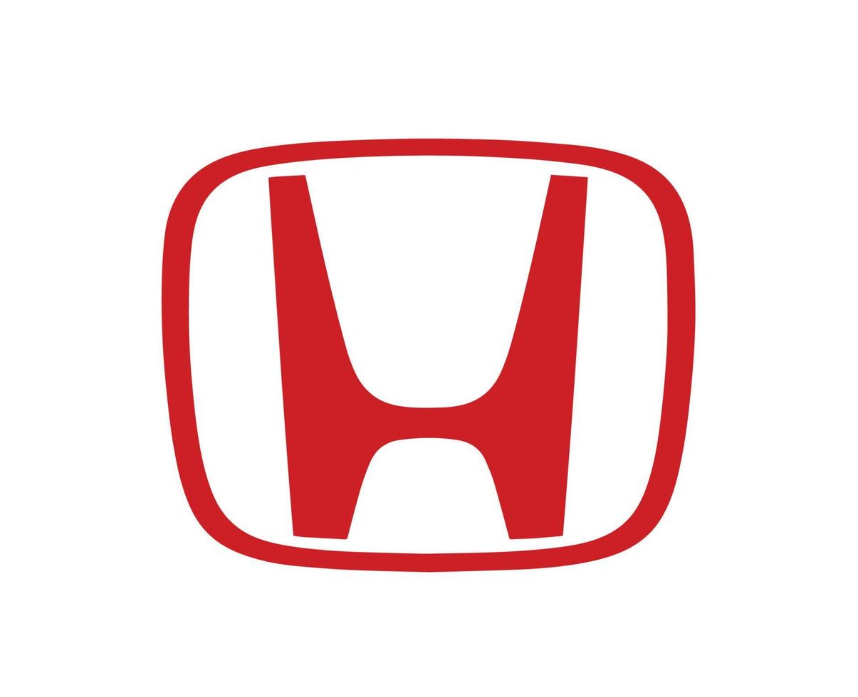 honda logotyp varumärke symbol röd design japan bil bil vektor illustration