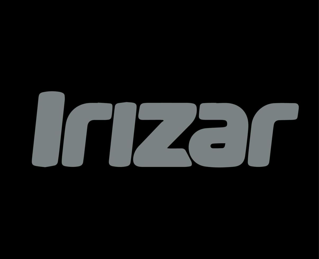 irizar Marke Logo Auto Symbol Name grau Design Spanisch Automobil Vektor Illustration mit schwarz Hintergrund