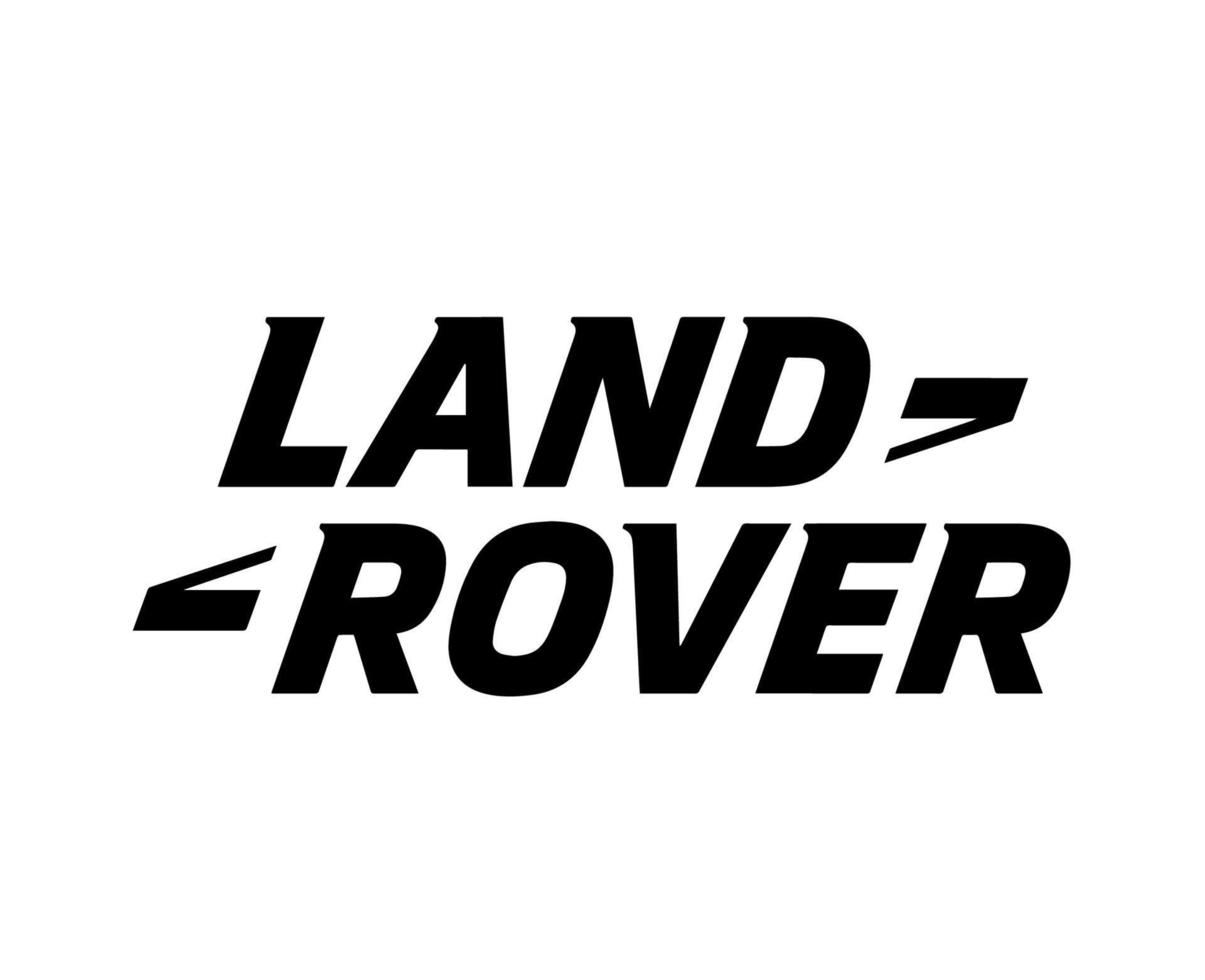 Land Rover Marke Logo Auto Symbol Name schwarz Design britisch Automobil Vektor Illustration