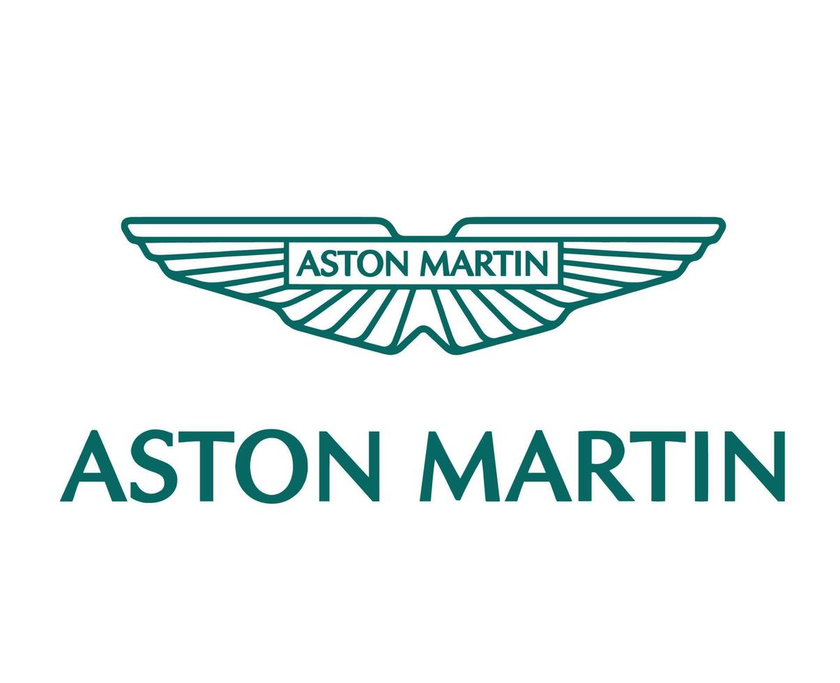 erstaunen Martin Marke Logo Symbol Grün mit Name Design britisch Autos Automobil Vektor Illustration