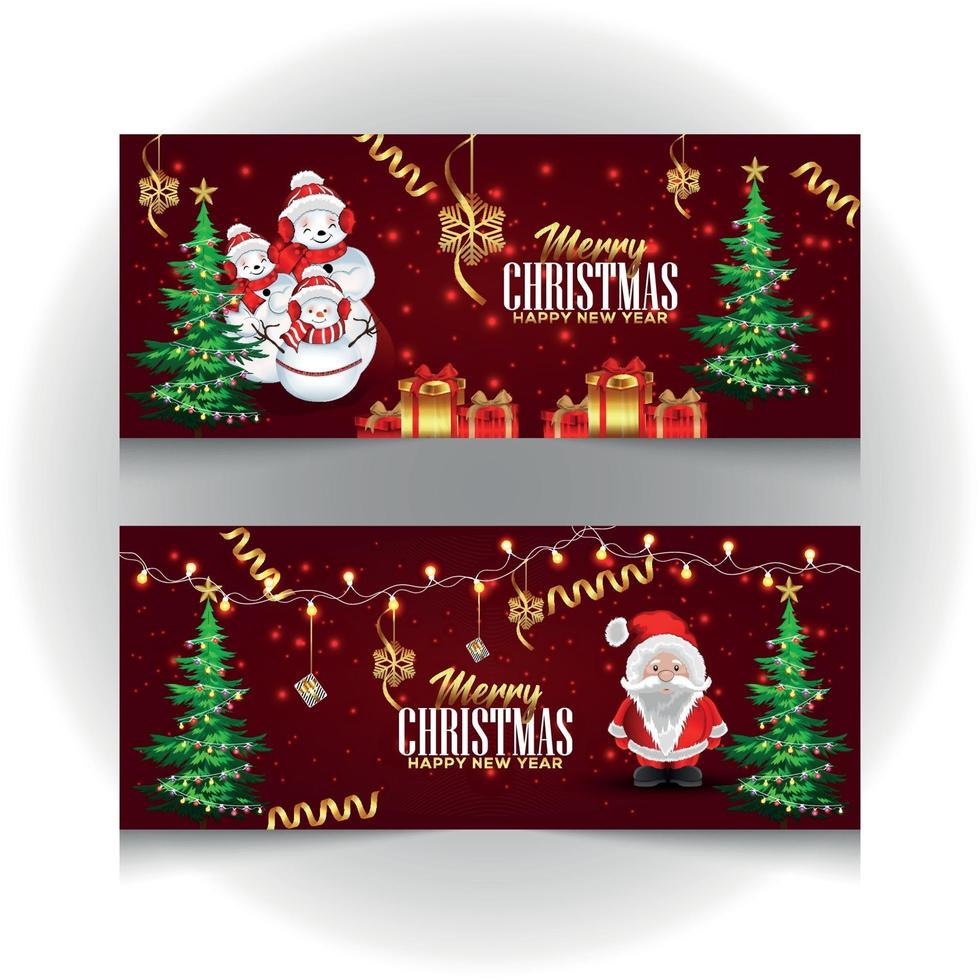 god jul banners vektor