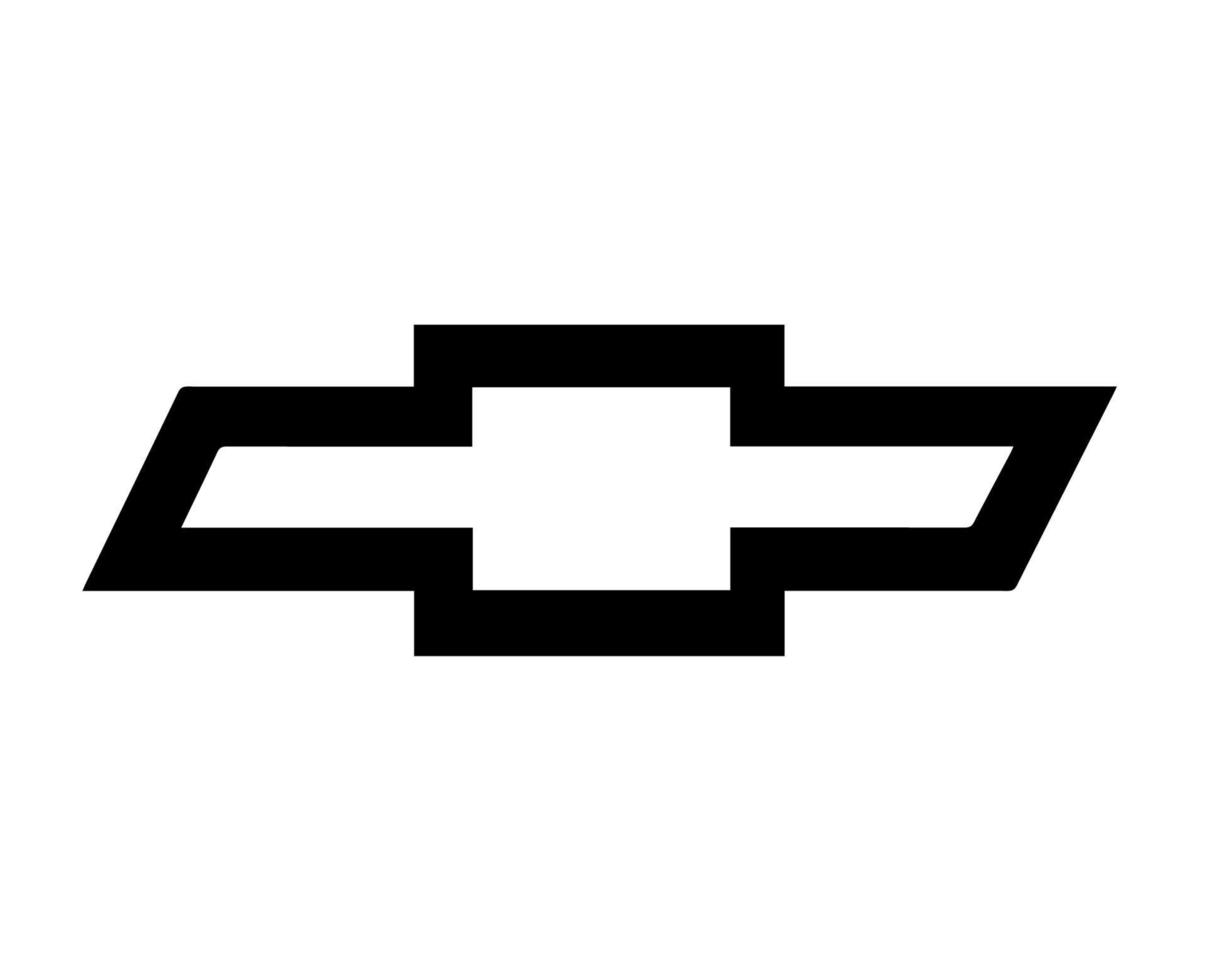 Chevrolet Marke Logo Auto Symbol schwarz Design USA Automobil Vektor Illustration