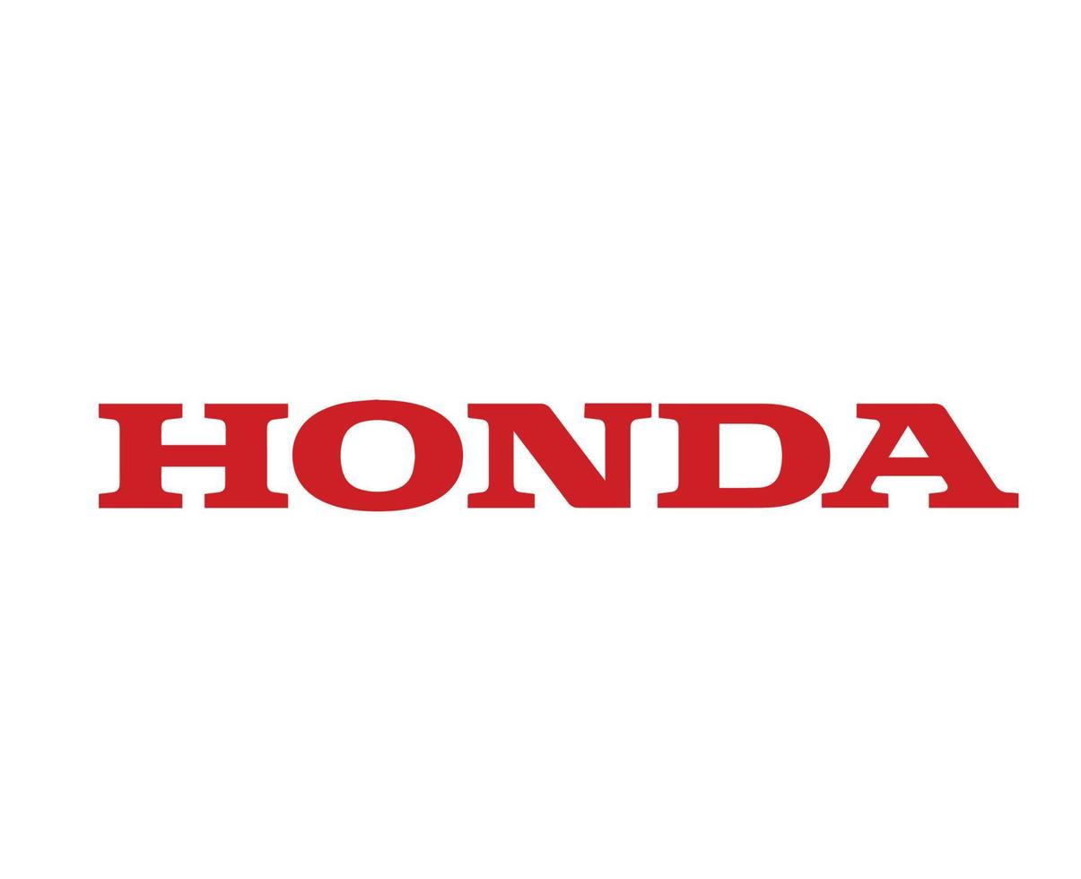 honda Marke Logo Auto Symbol Name rot Design Japan Automobil Vektor Illustration