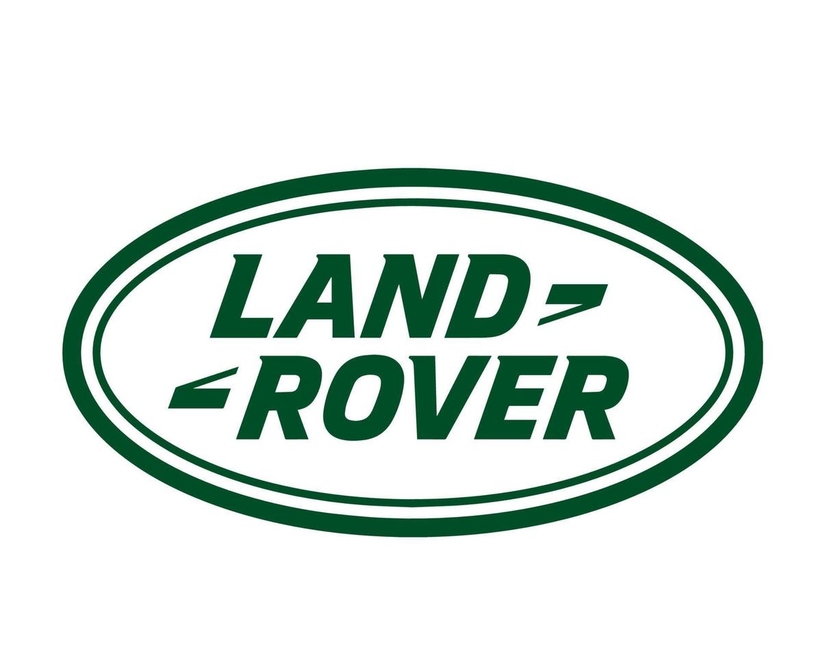 landa rover varumärke logotyp bil symbol grön design brittiskt bil vektor illustration