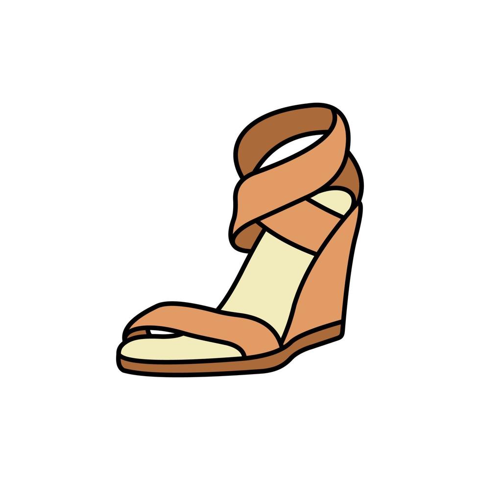 hoch Schuhe zum Frau Illustration Design vektor