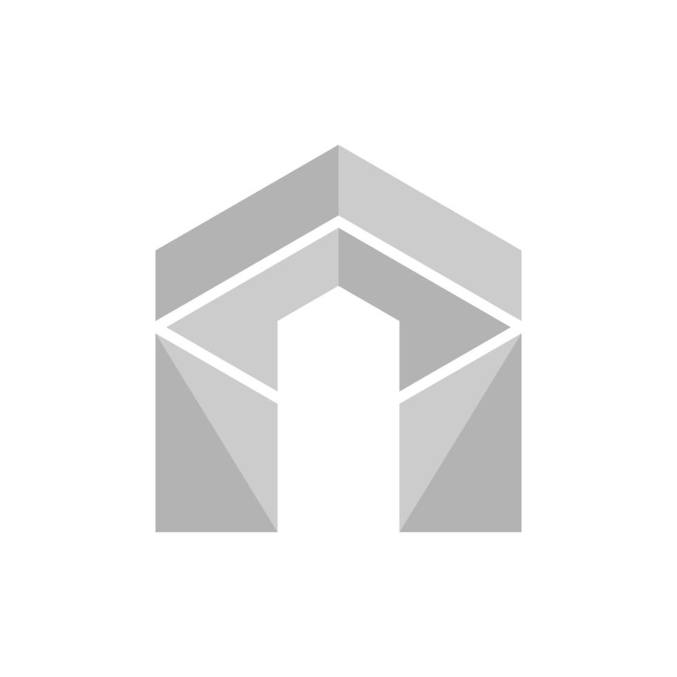 Zuhause geometrisch minimalistisch kreativ Logo vektor
