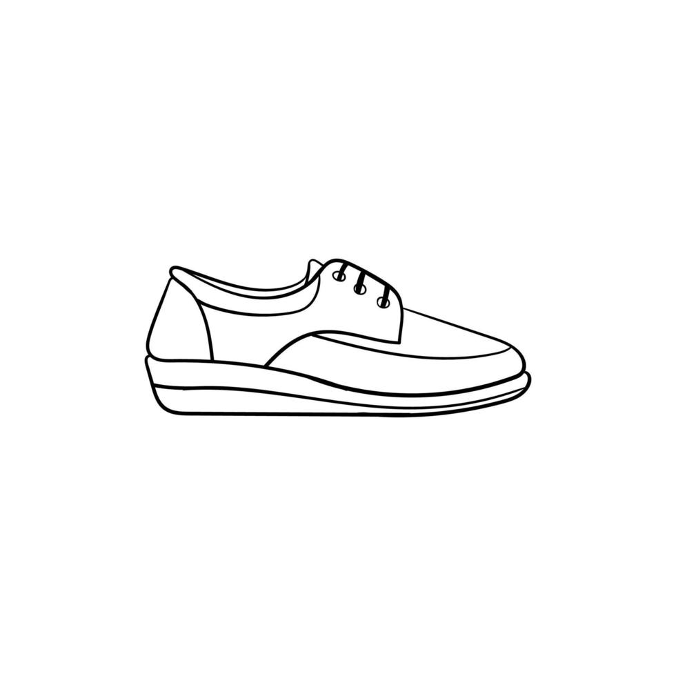 Schuhe Turnschuhe beiläufig Linie Kunst Design vektor