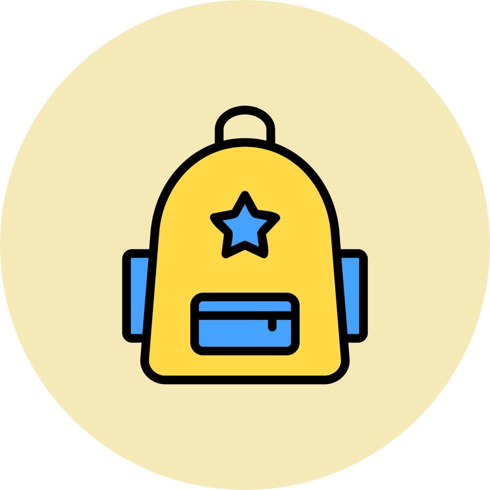 Schule Rucksack Vektor Symbol