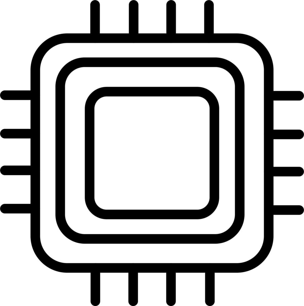 processor vektor ikon