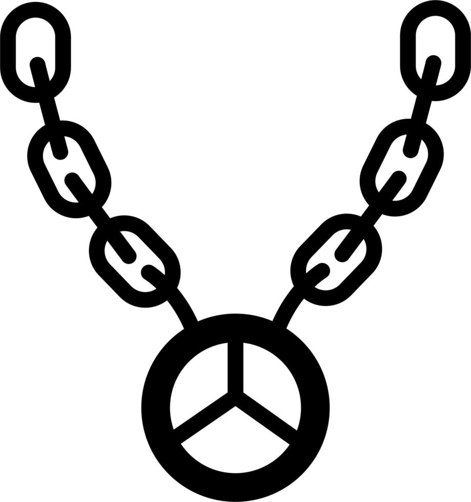 Hüfte hop Halskette Vektor Symbol