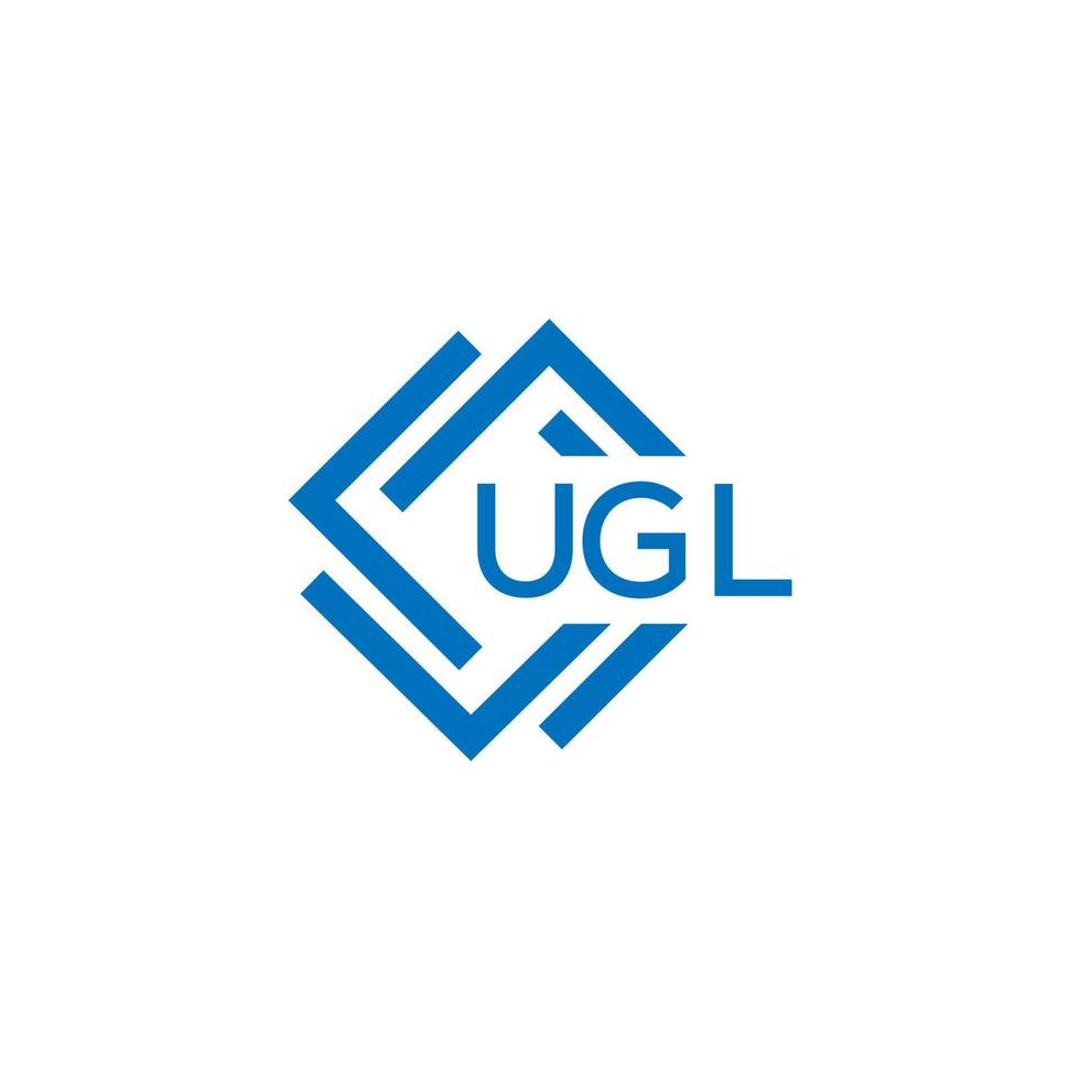 ugl teknologi brev logotyp design på vit bakgrund. ugl kreativ initialer teknologi brev logotyp begrepp. ugl teknologi brev design. vektor