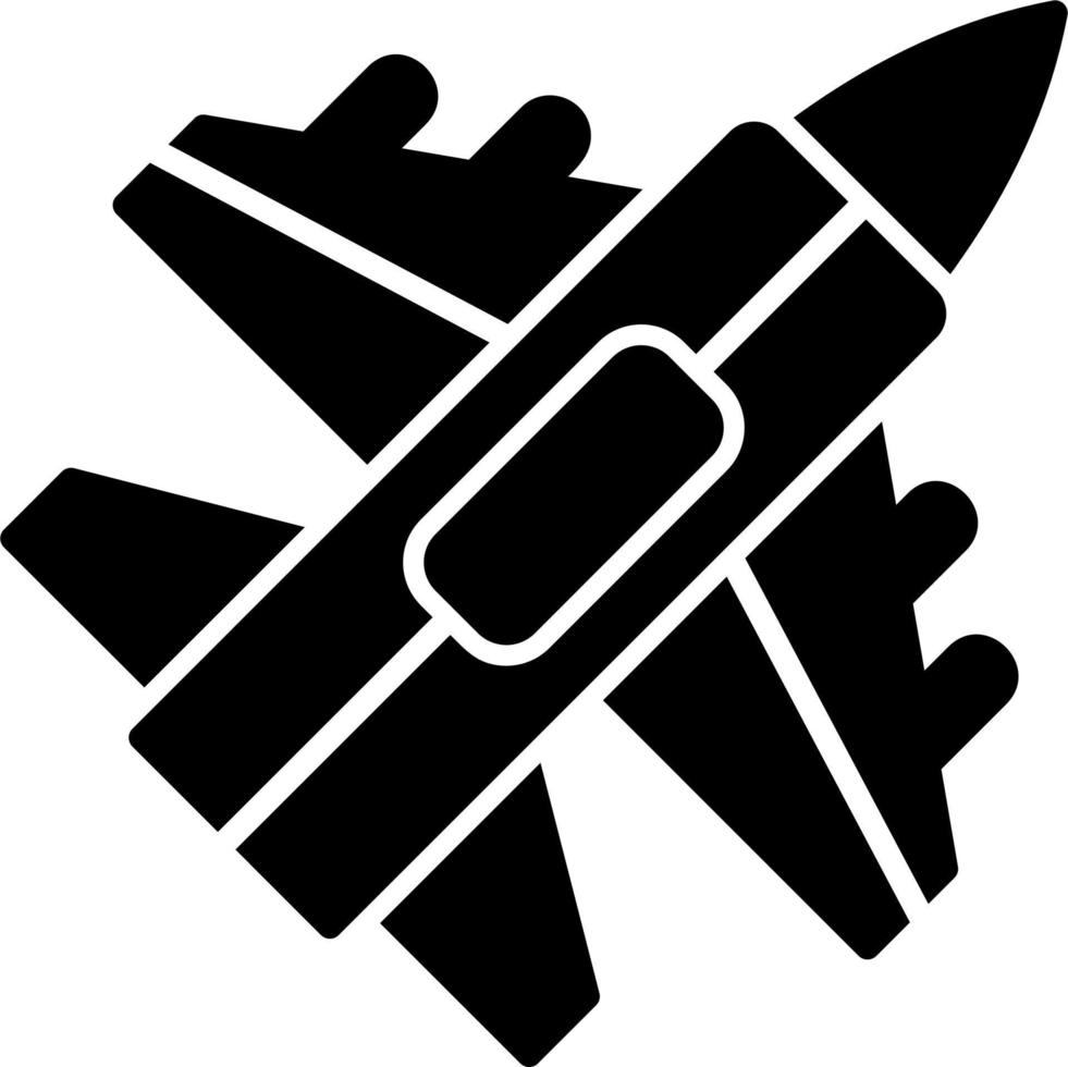 Jet Kämpfer Vektor Symbol