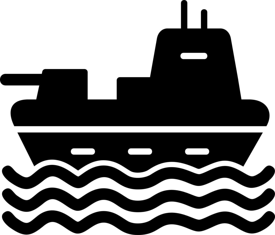 Militär- Schiff Vektor Symbol